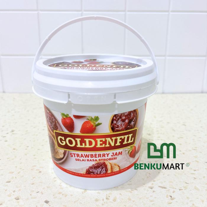 Goldenfil Strawberry Jam 1kg Selai Strawberry Goldenfil