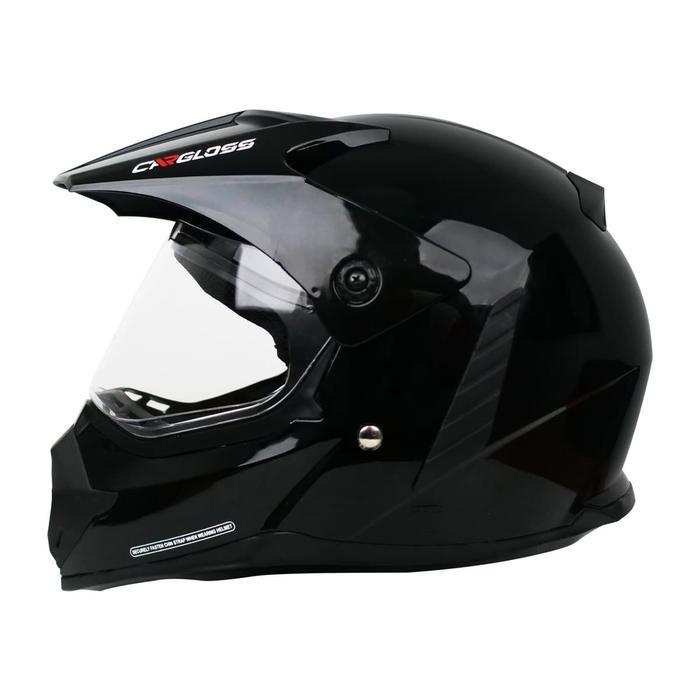 Cargloss - Cargloss Supermoto Helm Full Face - Deep Black