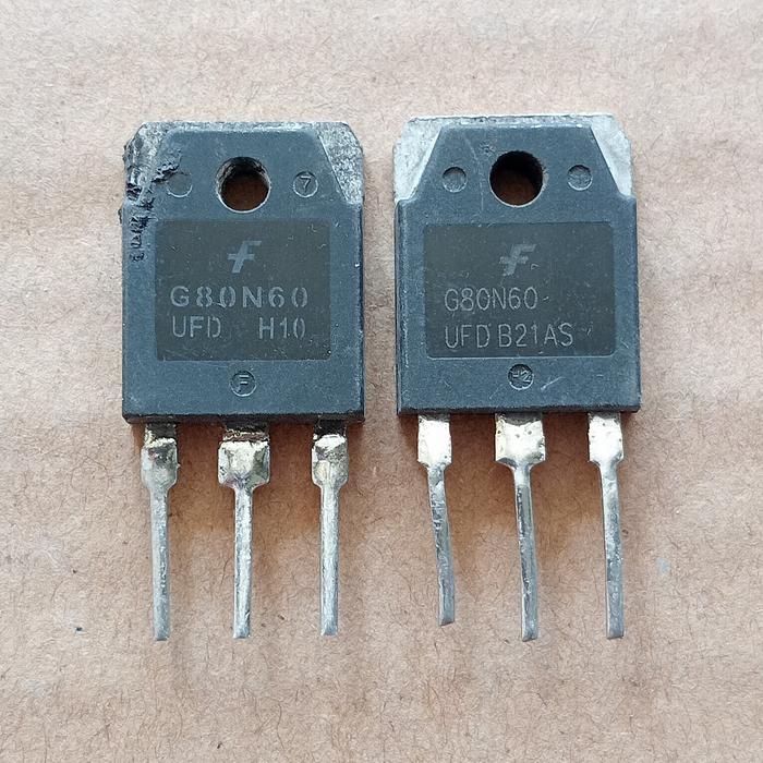 TGR IGBT G80N60 UFD SGH80N60UFD 80N60 80A 600V Mesin Las Fairchild