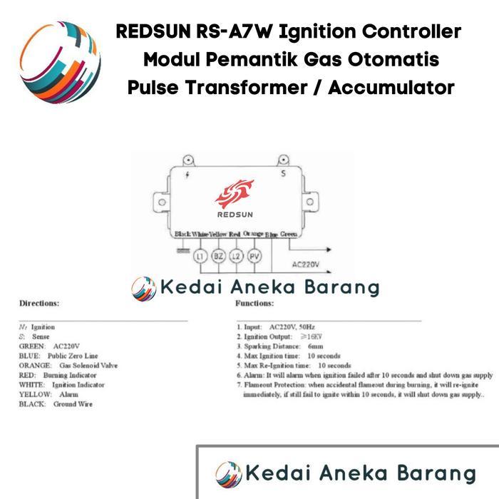 Pemantik Gas Ignition Igniter Controller Kompor Infrared Burner