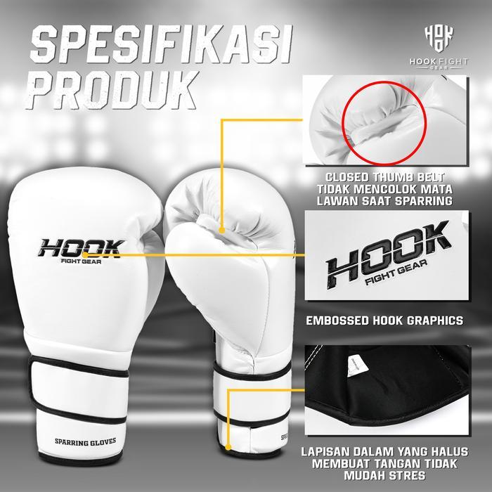 Sparring Gloves Hook Spiral, Sarung Tinju Sparring, Sarung Tinju Hook