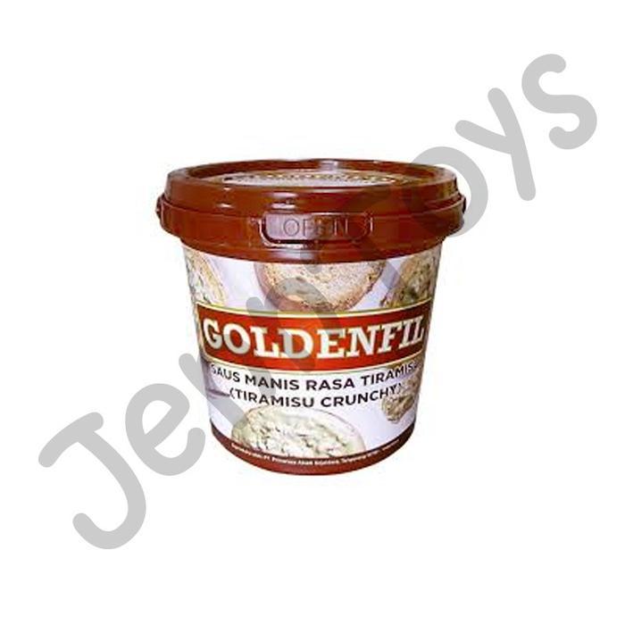 Terenak- Goldenfil Tiramisu Crunchy 1Kg - Selai Roti Filling Kue Spread Fruit Jam Goldenfil
