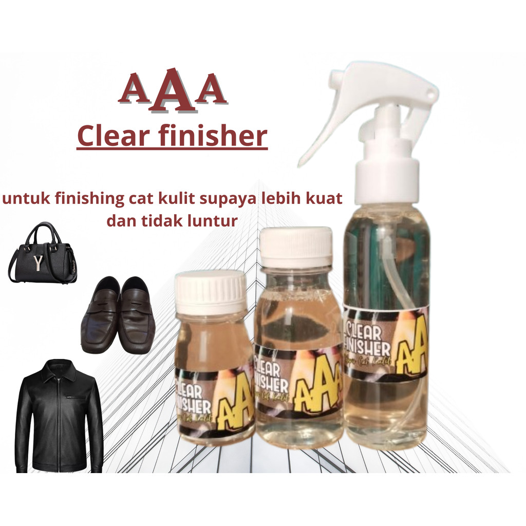 clear finisher/vernis pelapis cat kulit,penguat cat kulit