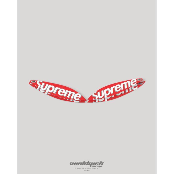 ASLI Sticker Visor Helm Shoei Supreme Stiker Visor Helm X14 Z7 XSPIRIT3 READY STOCK