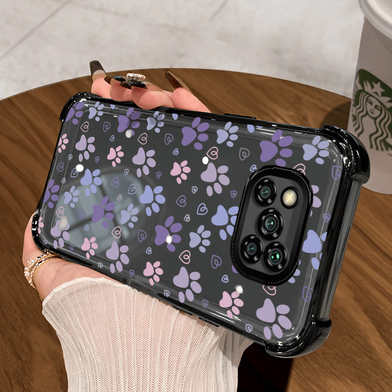 Casing Hp untuk Xiaomi POCO X3 POCO X3 NFC POCO X3 Pro Case Cakar kucing Kasing Shock-Proof Cesing A