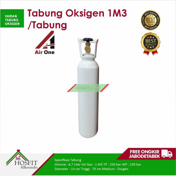 3in1 tabung oksigen set 1m3 - tabung oksigen lengkap 1m3