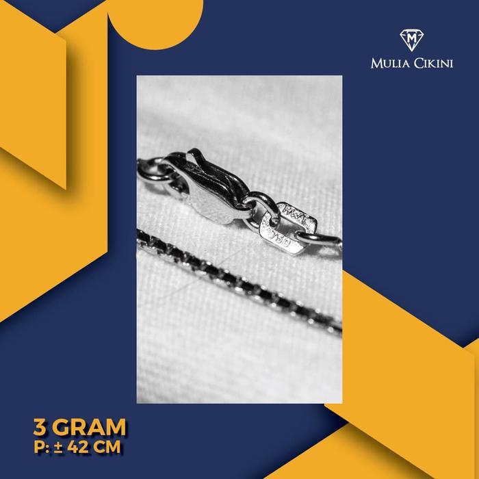 n5en- Kalung Emas Putih Ubs Italy Santa 75% 3 Gram