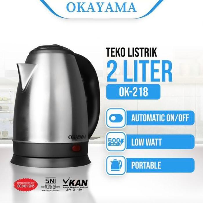 Teko Listrik Okayama Ketel Air Panas 2Liter