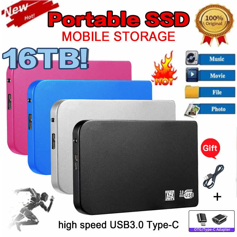 Original  Portable SSD 1TB High-speed External Hard Drive 500GB