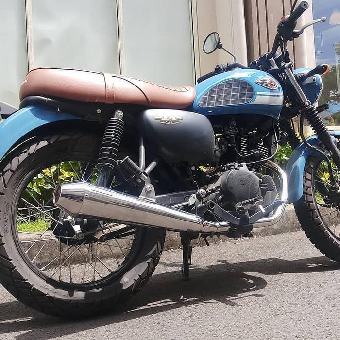 DISKON Knalpot Full System Mehone Kawasaki W175 OVER Racing Asia READY STOCK