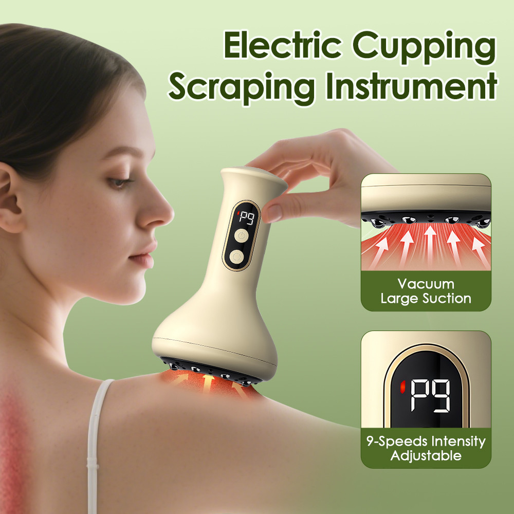 Electric Cupping Machine Scraping Device Universal Massage Device for Body Shaping and Muscle