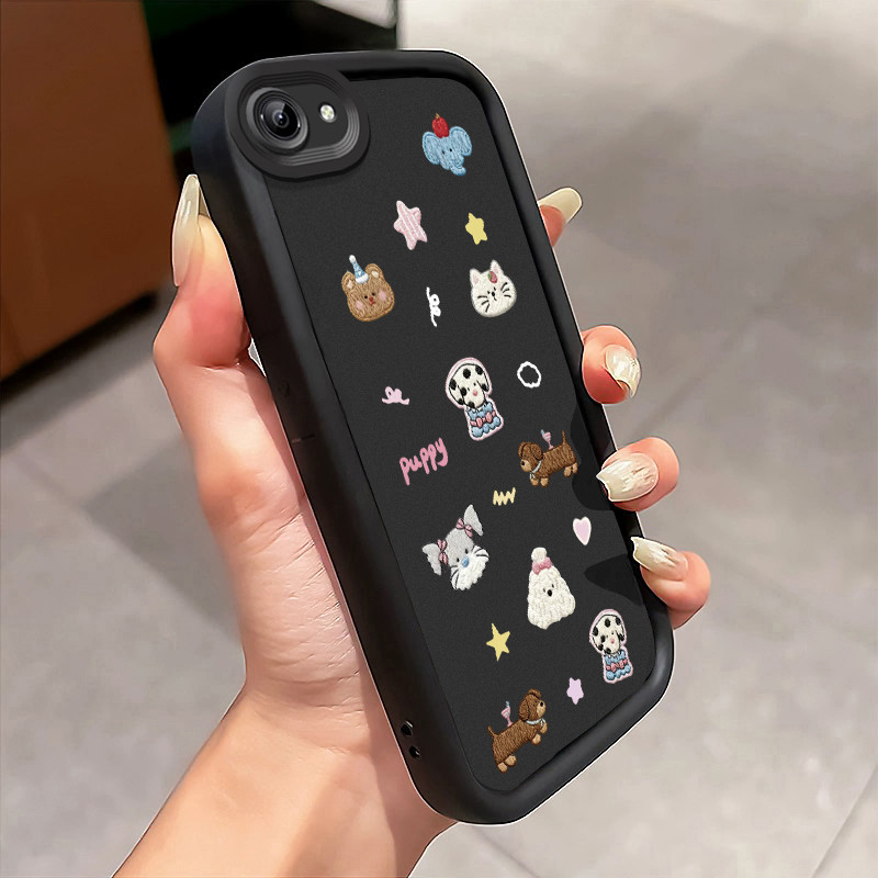 Casing Hp Untuk VIVO Y81 VIVO Y81i VIVO Y81s VIVO Y83 Case Gambar bordir hewan lucu Softcase Kesing 