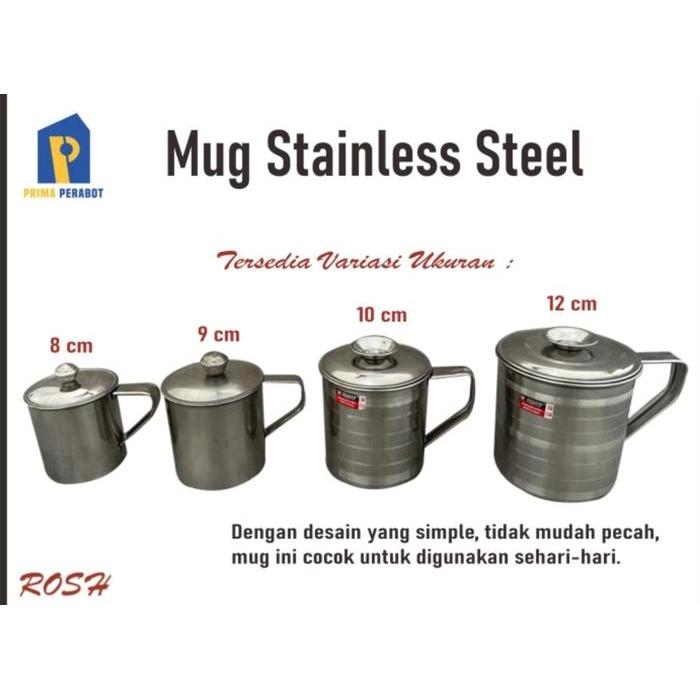 JTTOP" GELAS STAINLESS / MUG STAINLESS (TEBAL)