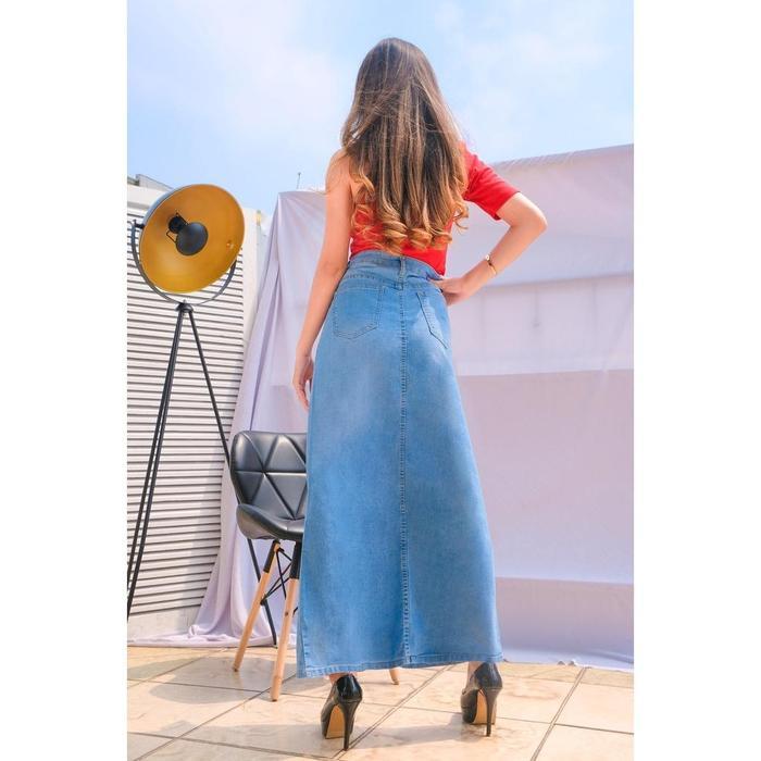 elsi- Bandidas - Rok Span Jeans Panjang Wanita Jumbo (461202) Denim Rok Cewek Variasi Tebal