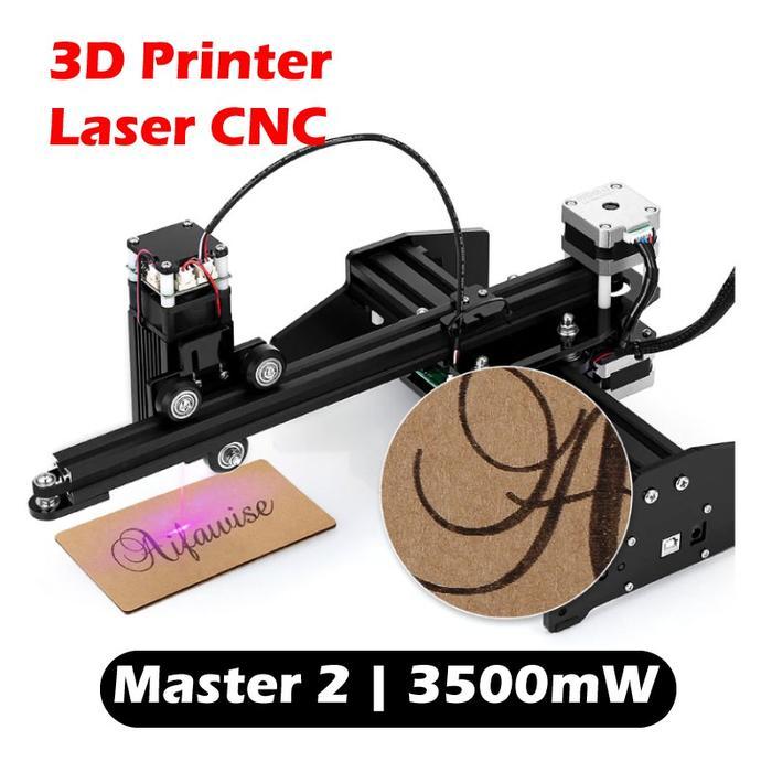 Mesin Laser Grafir Engraving CNC 3500mW Printer 3D Portable