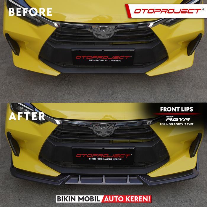 Otoproject - Front Lips A.N Agya 2023 Glossy Black Lips Bumper Agya 2023