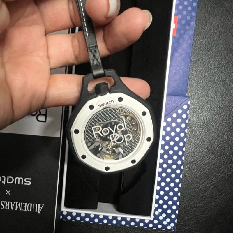 New AP SWATCH Joint Watch Quartz Strap AP Swatch Logo 1:1 Replica Royal Oak Pocket Watch Couple