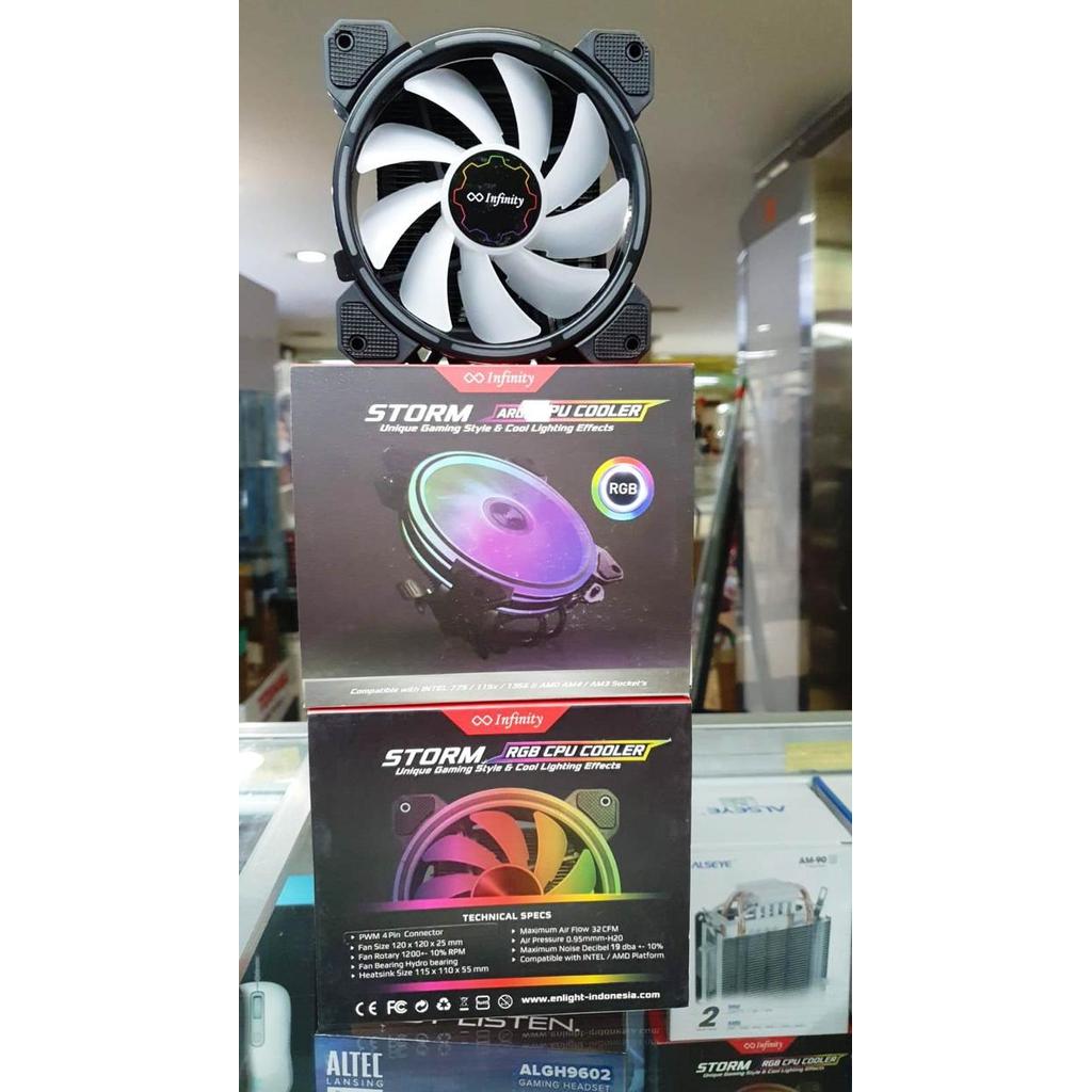 CPU COOLER RGB FAN 12CM 4 HEATPIPE