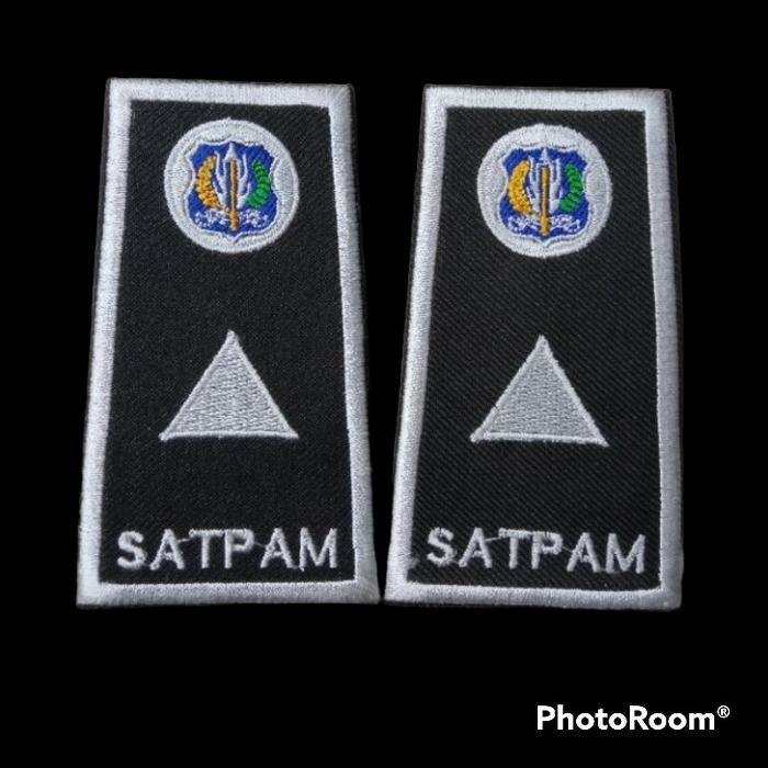 Atribut pangkat satpam sepasang