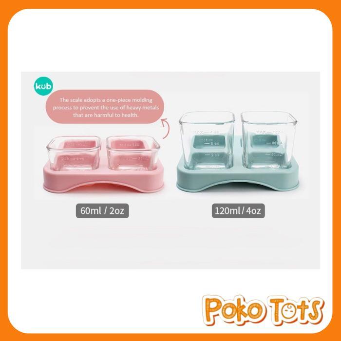 KUB Baby Glass Food Container Set dah Penyimpanan Makan Bayi KUB