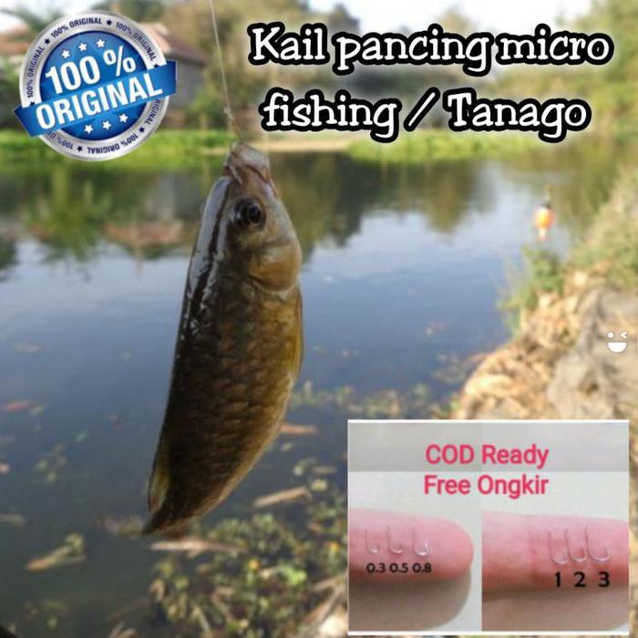 Kail pancing micro fishing/tanago/rasbora/sepat/wader 0,1