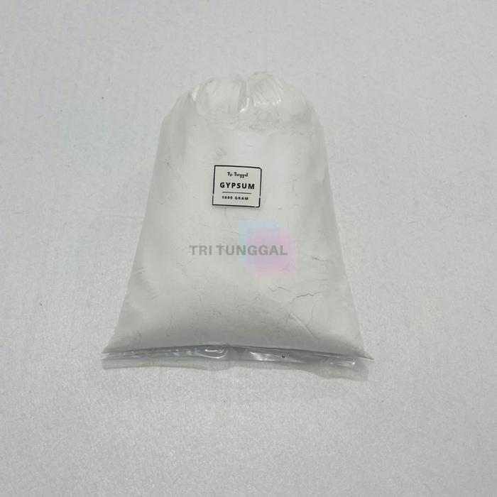 Powder Gypsum 1 Kilogram Bubuk Casting Gipsum Warna Putih Semen Tepung