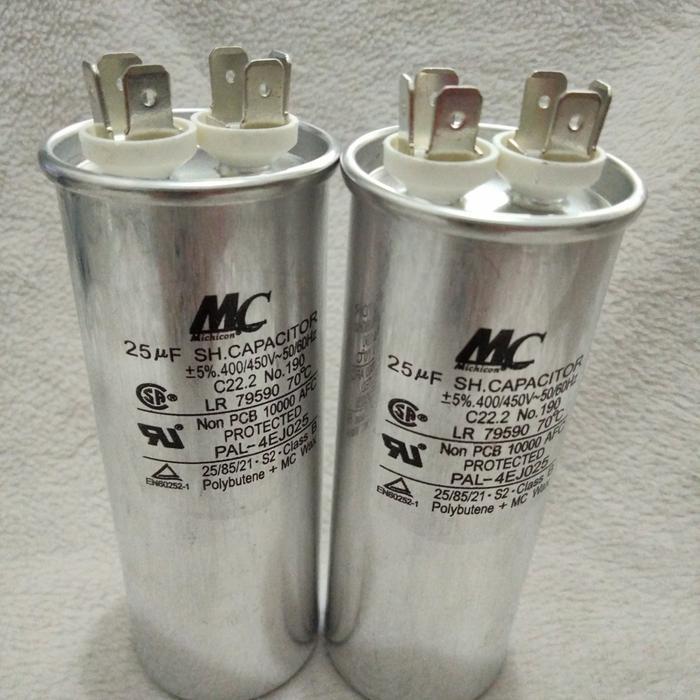 Official Kapasitor 25Uf / Running Kapasitor Ac 25-Uf Merk Mc Original