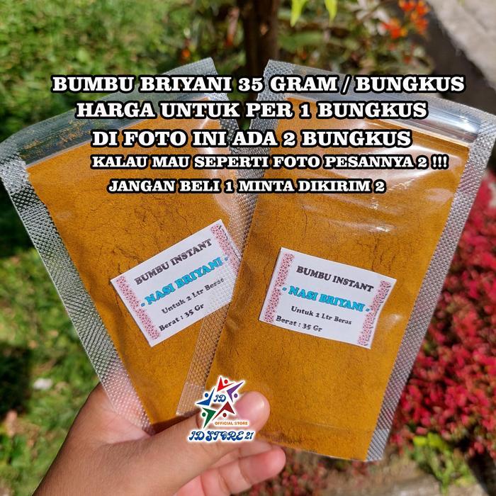 NEW Bumbu Nasi Kebuli Mandhi Briyani Instant Untuk 2 Liter Beras 35 Gr Bawang Penyedap Bombay Sapi