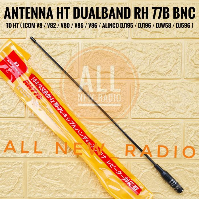 Everystr- Antena Ht Icom V80 V86 V85 Dualband Rh 77B Bnc Antena Pecut Ht Icom