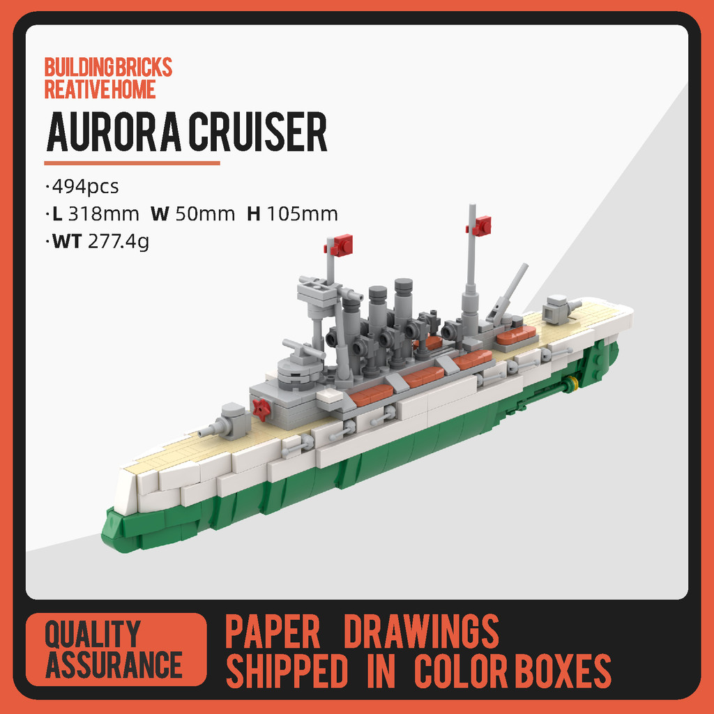 Creative Steel Giant Series Full Ship Building Block Set World War II/Modern Warship Submarine
