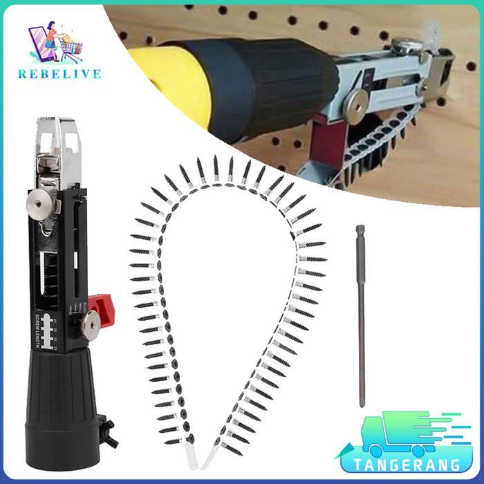 Ada Stok Tembakan Skrup Otomatis Screw Chain Nail Gun Adapter Screw Gun Adaptor