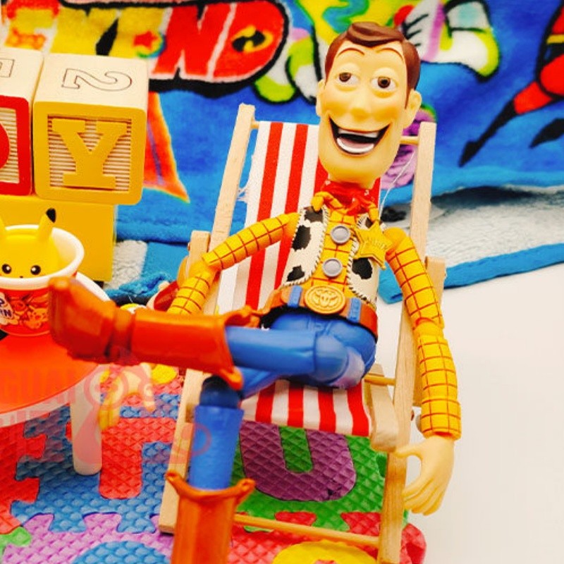 Original Disney Kaiyodo Revoltech Toy Story Buzz Lightyear Woody Jessie Action Figures Anime