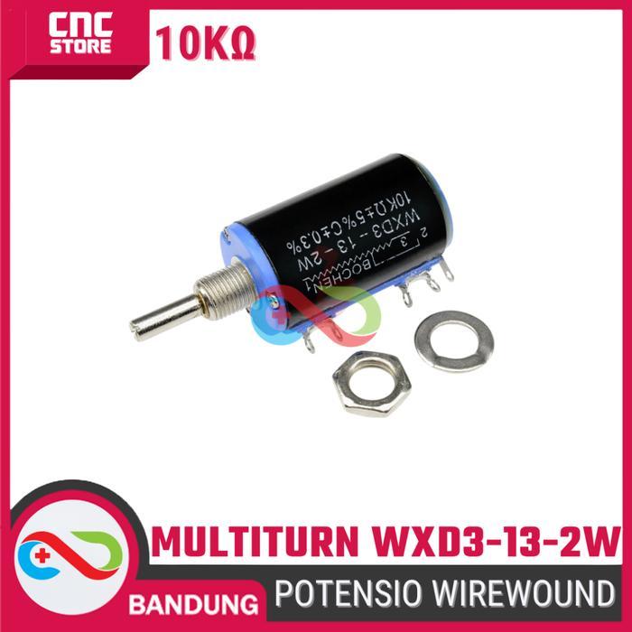 NEW Potensiometer Wirewound WXD3-13-2W Potensio Presisi Multiturn 10K 2W 3 Pin & 5 Pin untuk