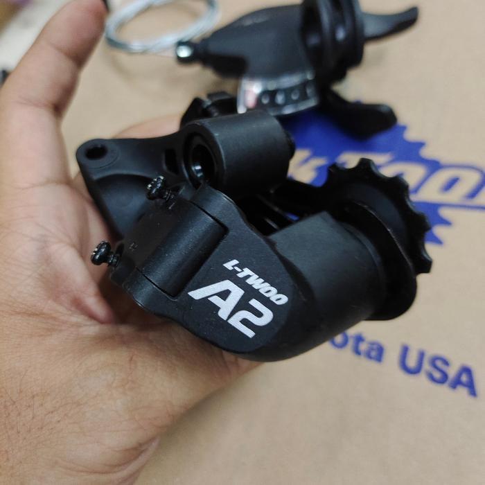 Shifter Dan Rear Derailleur RD 7 Speed L-TWOO A2 7 Sp Short Cage Pendek Sepaket RD Dan Shifter 7
