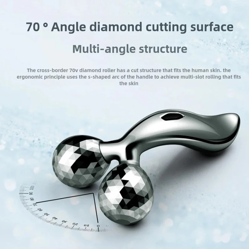 Fascia Tools Body Massager Lifting Manual 3D Roller Massager 2 Wheels V Face Beauty Instrument