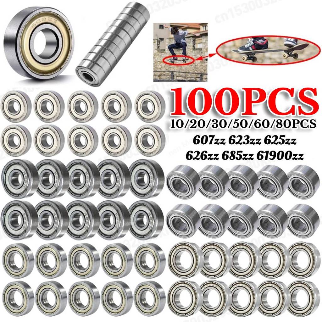 10-100pcs Deep Groove Ball Bearing 607zz 623zz 625zz 626zz 685zz 61900zz Double Shielded Miniature