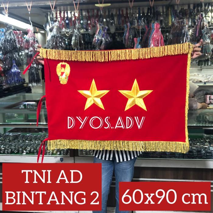 BENDERA TNI AD BINTANG 2 BENDERA RAPATI TNI AD
