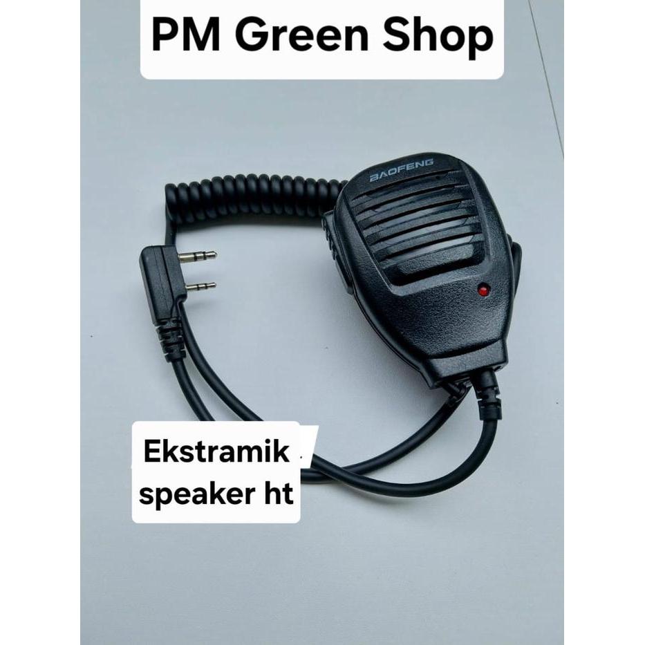 Ekstramic Radio HT PTT Microphone Eksternal Speaker ht baofeng scom berlin toriphone texas