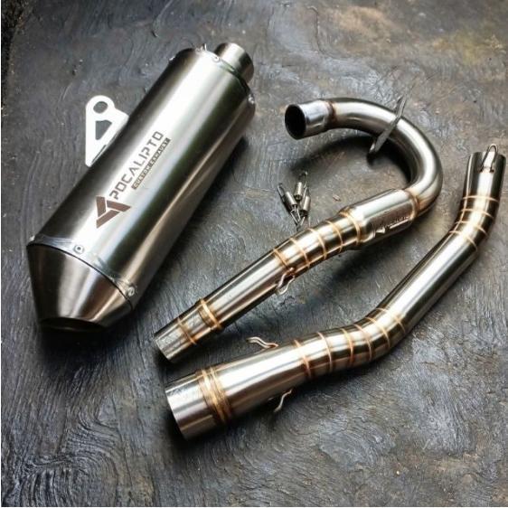 Knalpot Racing Tiger Trail / Megapro / Gl Rangka Klx Mesin Bore Up