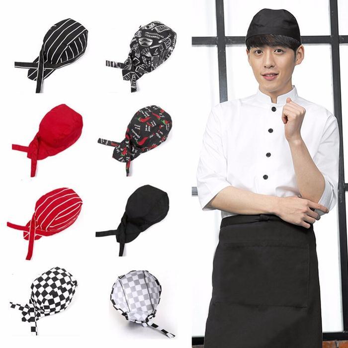 Topi Koki Dewasa Topi Masak Koki Topi Koki Pria Topi Koki Wanita Topi Koki Untuk Pekerja Dapur Dan