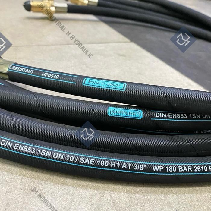 MNTB" PIGTAIL SELANG GAS 50KG 1/2" HIGH PRESSURE SELANG KAWAT (HIGH QUALITY HOSE) 1 METER