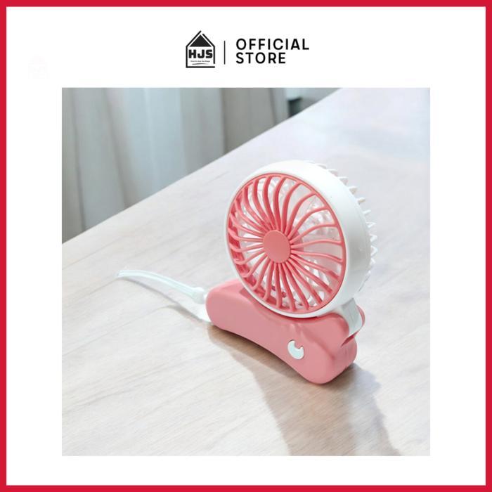 COD HJS Kipas Angin Mini Portable Kipas Lipat Rechargeable / Folding Handheld Fan ORIGINAL