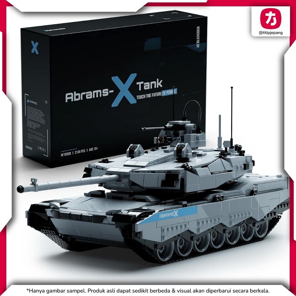[PO] Nifeliz Abrams X Tank Blocks, Model Militer Detail Tinggi untuk Koleksi TMKQ [WAJIB TANYAKAN ST