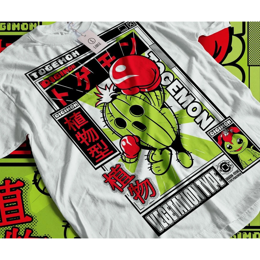 Palmon Digimon Adventure Tshirt Guilmon Digimon Adventure Anime Shirt Semua Ukuran