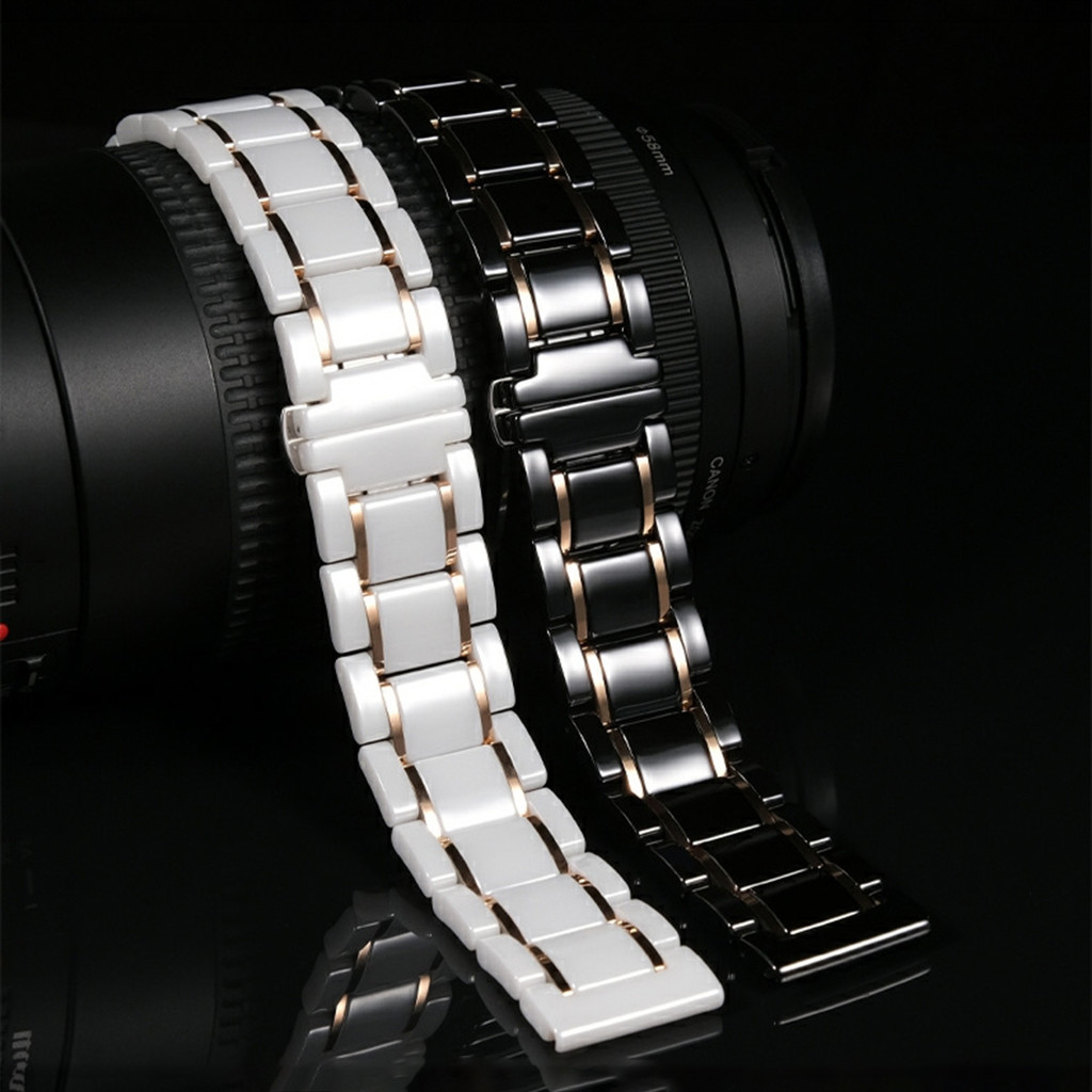 For Omega for Swatch Moon Planet MoonSwatch Watch Strap Quick Release Ceramic steel Watchband women