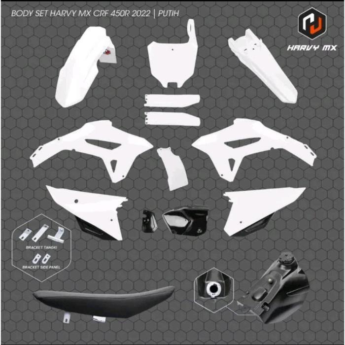 BODY SET CRF 450R 2022 HRV RACING PNP CRF 150 - Putih