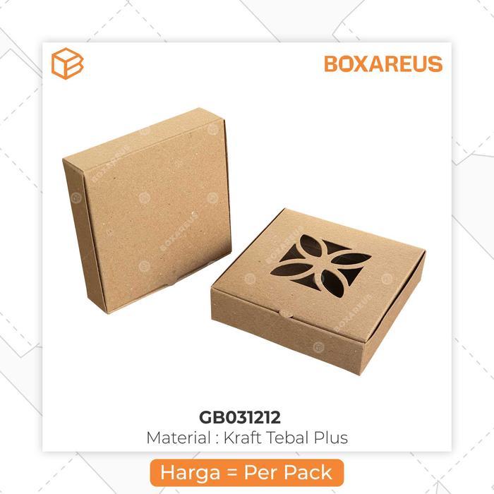 Box Dus Kotak Kemasan, Packaging Masker, Gift Cookies Kue GB031212 Brown