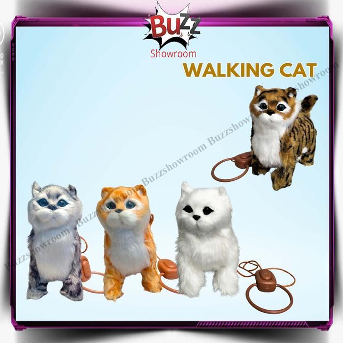 Boneka Kucing Anjing Berjalan Bersuara
