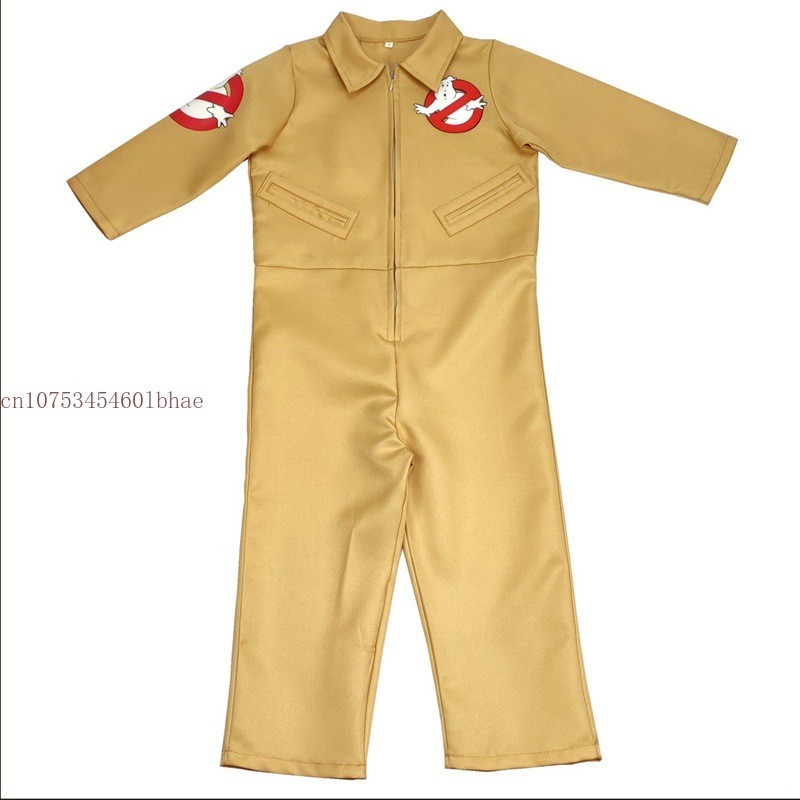 Kids Adult Ghostbusters Costume Cosplay with Proton Pack Men Boys Girls Ghostbusters Jumpsuit Ghost
