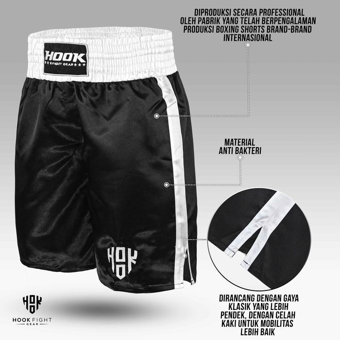 Promo Celana Tinju Hook Boxing Short Boxing Pants, Celana Boxing Shorts Hook Celana Tinju Boxing